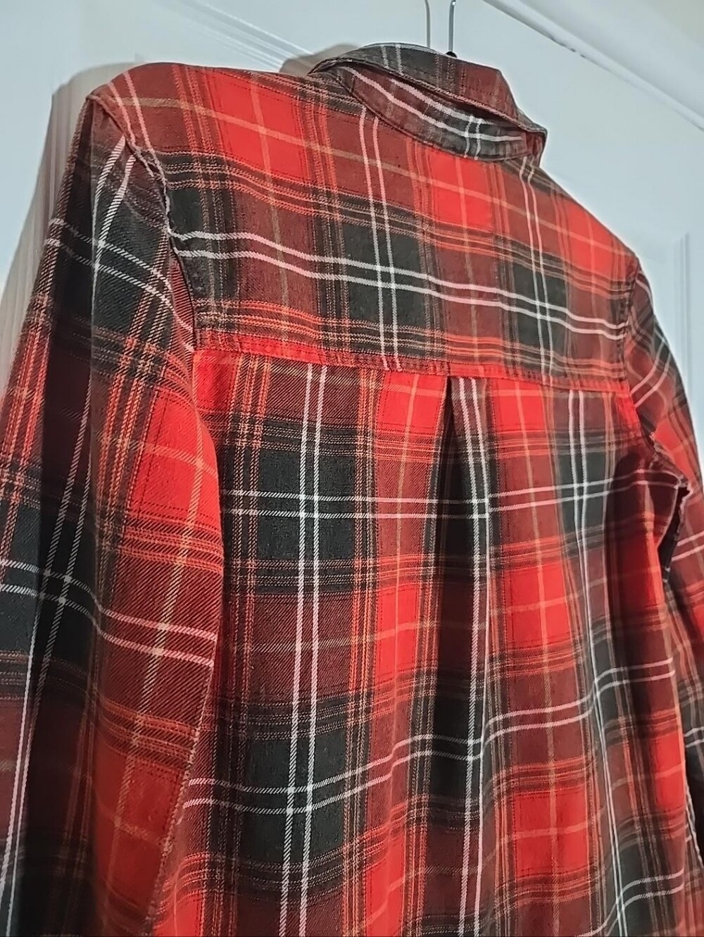 Mossimo Supply Co Red Black Plaid Flannel Shirt Women’s M Grunge 2014 - Picture 6 of 11